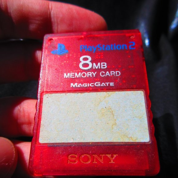 Playstation 2 8 MB Memory Card Red Color - Picture 2 of 7